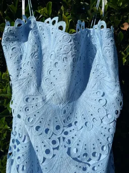 Sheike Ella Lace Maxi Dress Blue Size AU 18 for rent on The Volte - image 4