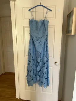 Sheike Ella Lace Maxi Dress Blue Size AU 18 for rent on The Volte - image 2