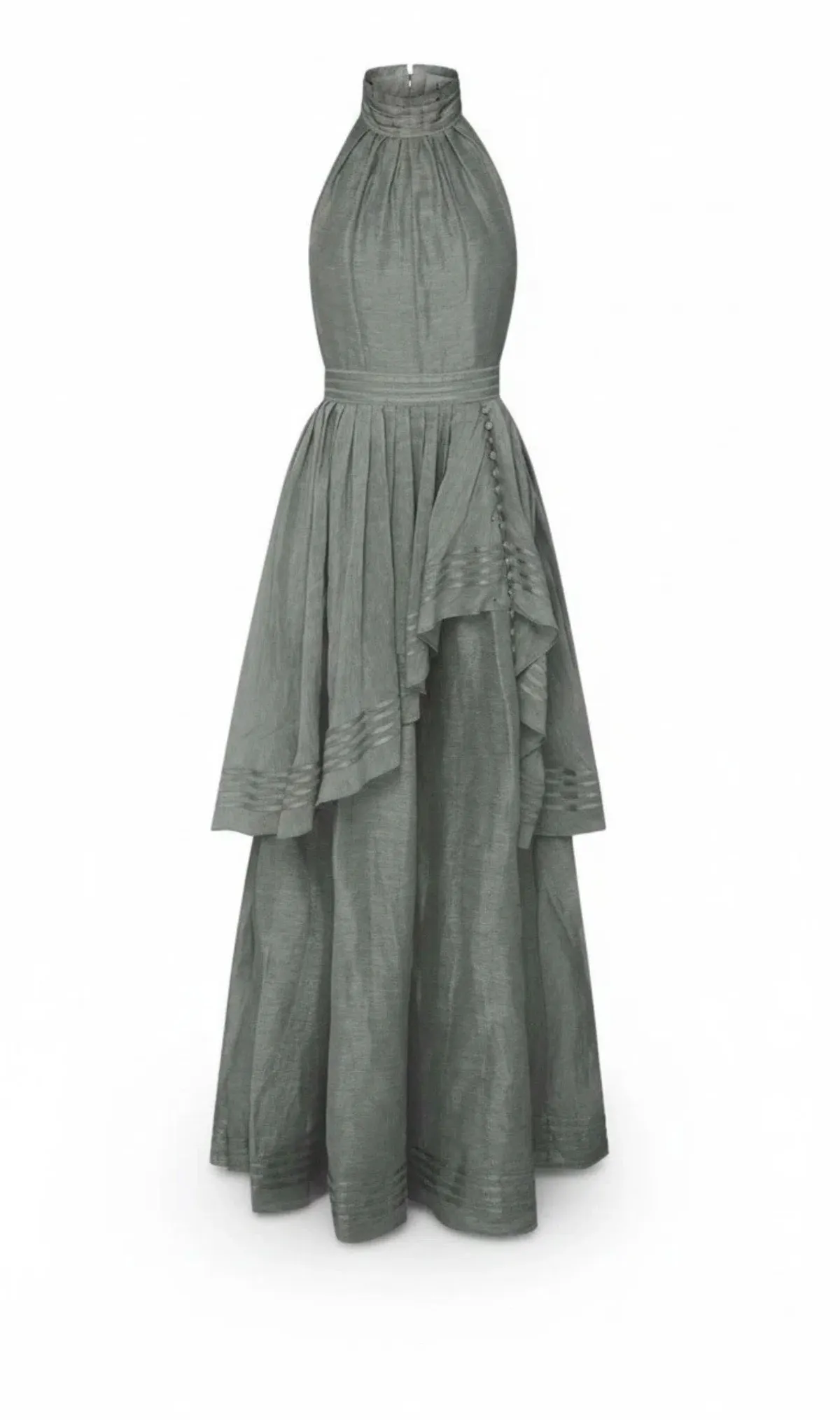 🩶 AJE Sienna Halter Maxi Dress – Silver Grey – Size 8 (AU) 🩶 - Image 3