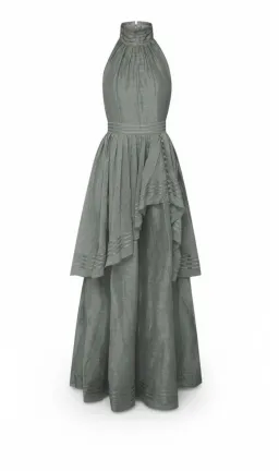 🩶 AJE Sienna Halter Maxi Dress – Silver Grey – Size 8 (AU) 🩶 for rent on The Volte - image 3
