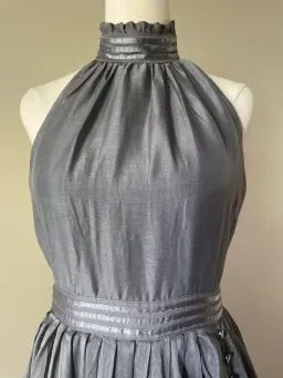🩶 AJE Sienna Halter Maxi Dress – Silver Grey – Size 8 (AU) 🩶 for rent on The Volte - image 5