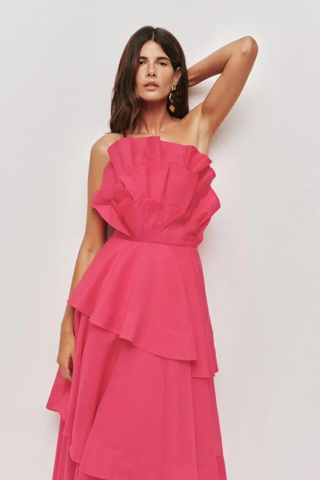 💕 AJE Selestia Gown – Magenta Pink Maxi Dress – Size 10 (AU) 💕 for rent on The Volte - main image