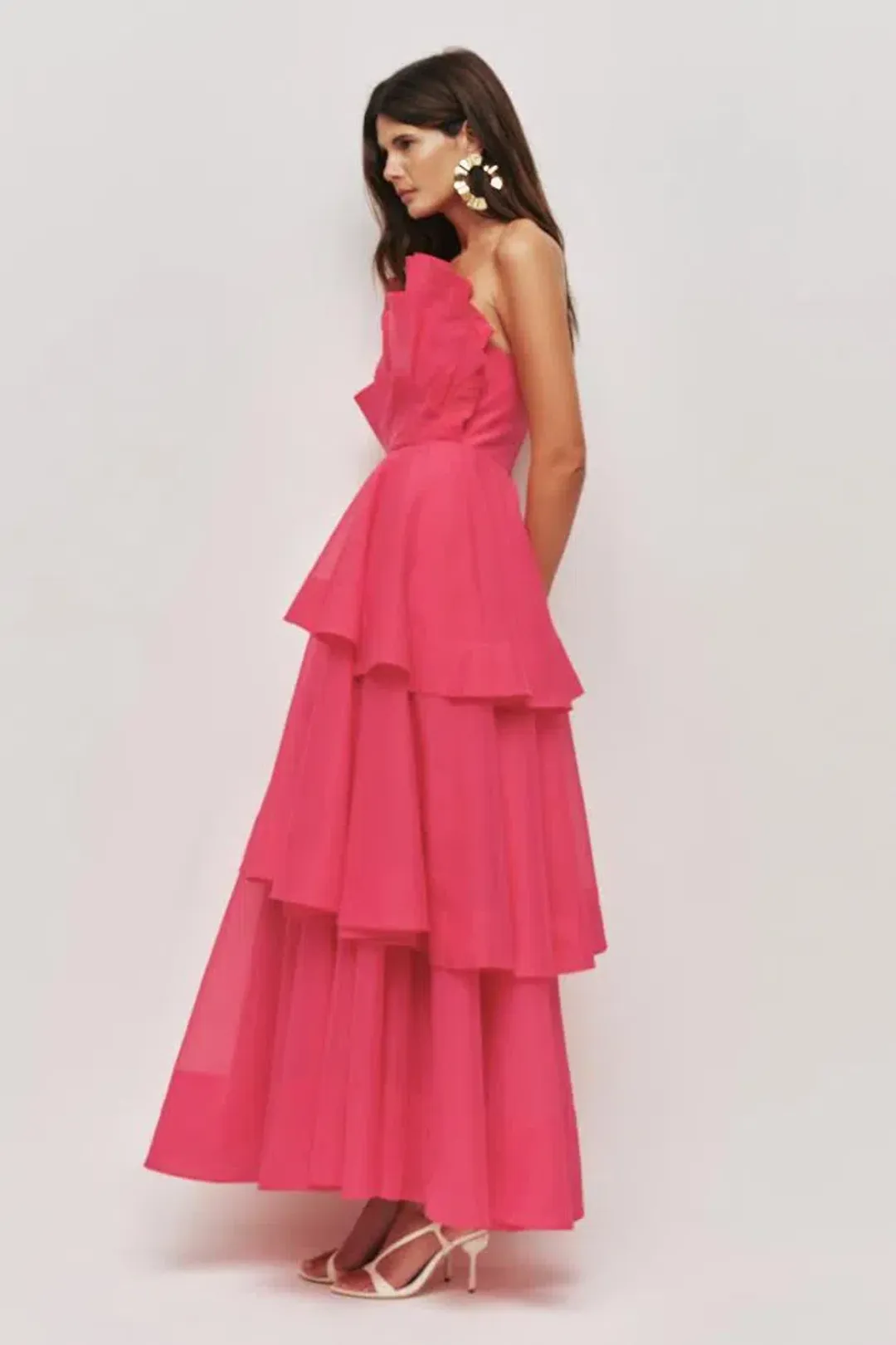 💕 AJE Selestia Gown – Magenta Pink Maxi Dress – Size 10 (AU) 💕 for rent on The Volte - main image