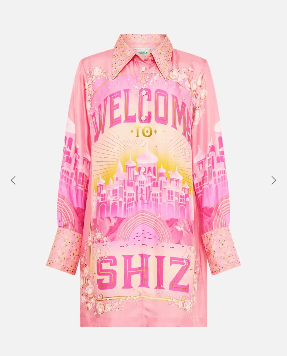 Camilla Totally Ozmopolitan Mini Shirt Dress Pink Size 18 - Image 2