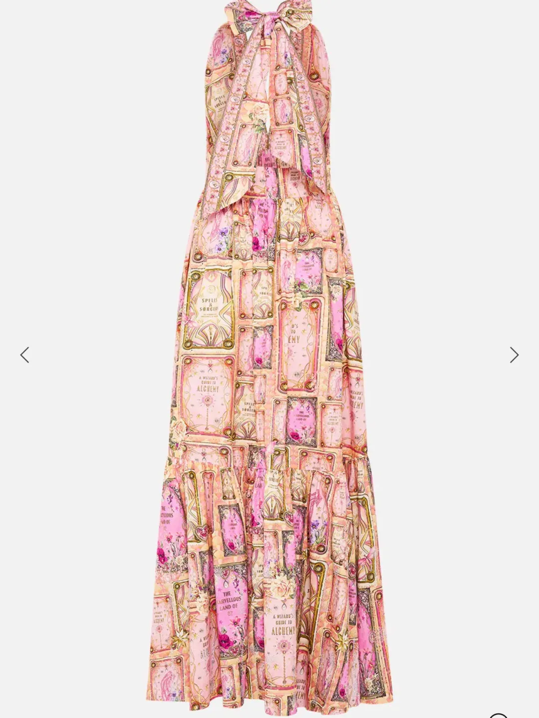 Camilla Ruffle Hem Halter Dress Totally Ozmopolitan Pink Size 18 for rent on The Volte - main image