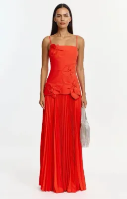 Acler Avision Maxi Dress in Chilli Size 6 for rent on The Volte - image 1