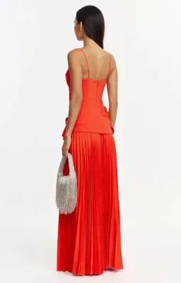 Acler Avision Maxi Dress in Chilli Size 8 for rent on The Volte - image 2
