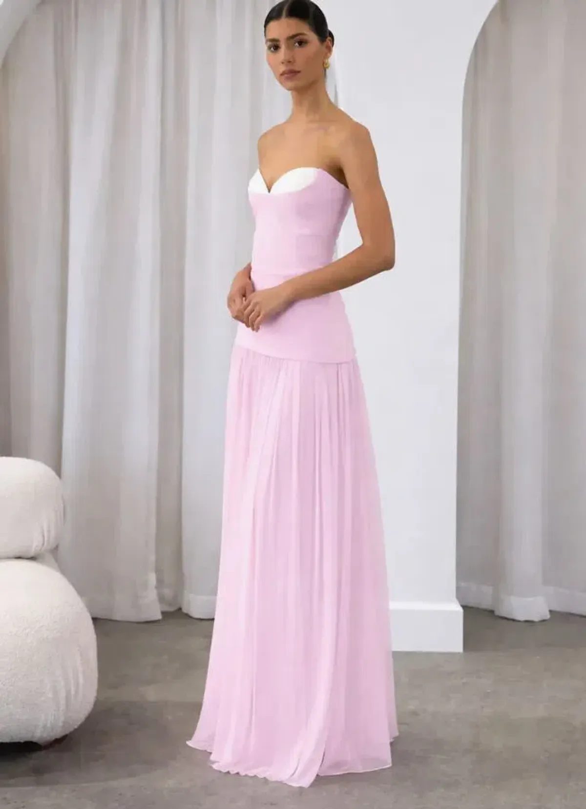 Jefre Sei Nicolette Gown in Baby Pink Size 6 - Image 1