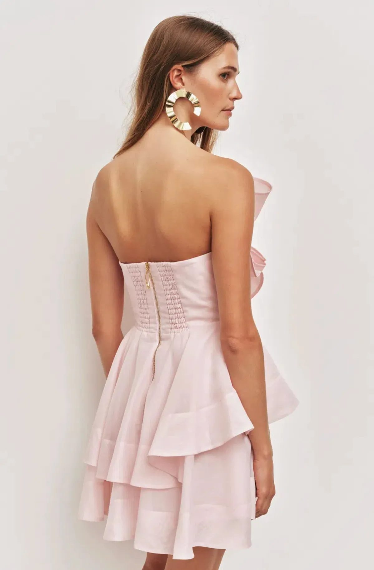 Aje Selestia Mini Dress Pink - Image 2