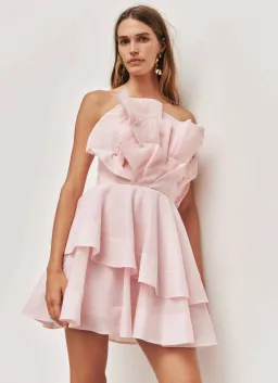Aje Selestia Mini Dress Pink for rent on The Volte - image 5