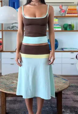 Blanch Wear Lucy Midi skirt & top - Horizon size 6 for rent on The Volte - image 1