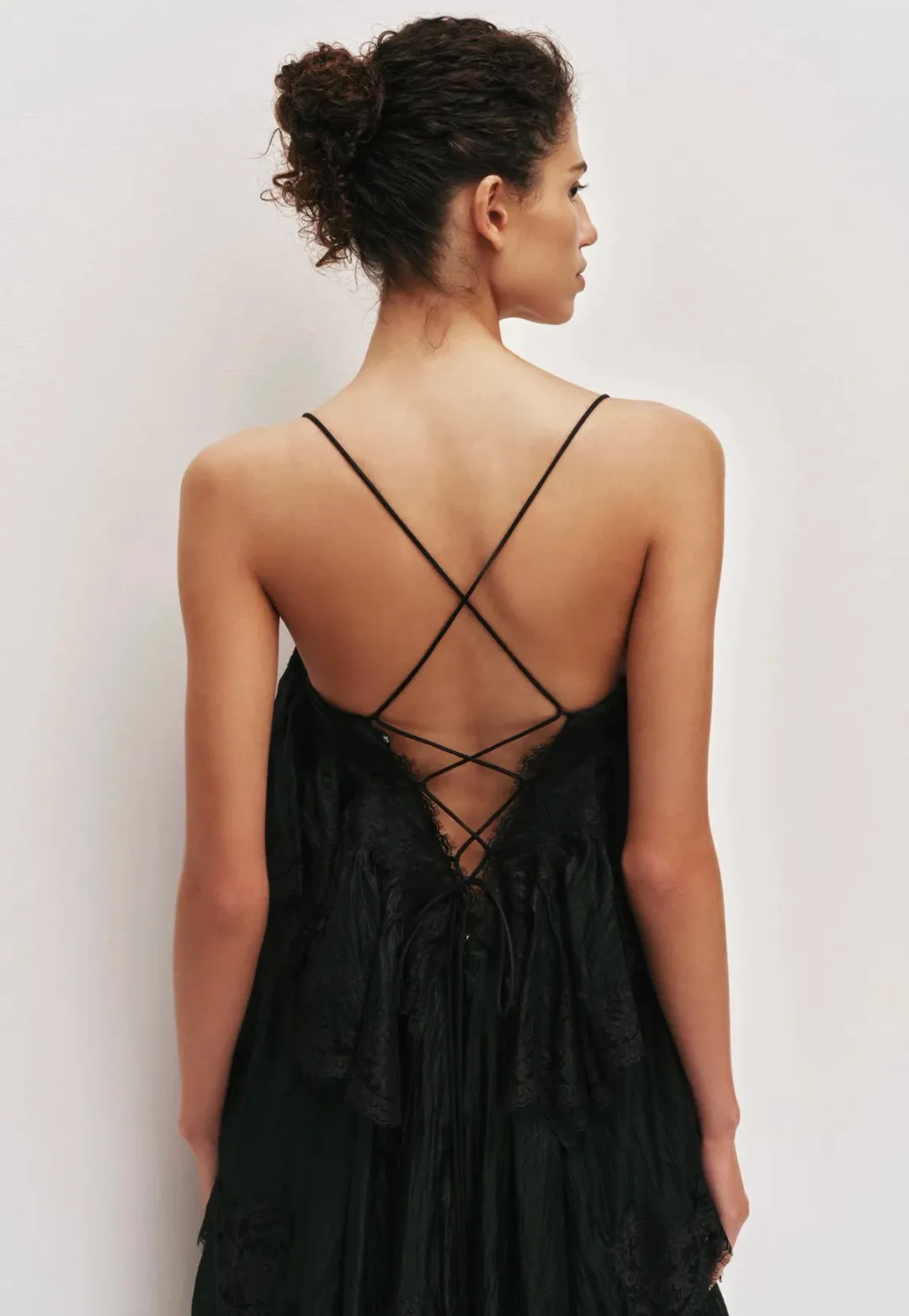 Aje Ophelia Lace Gown in Black - size 8 for rent on The Volte - main image