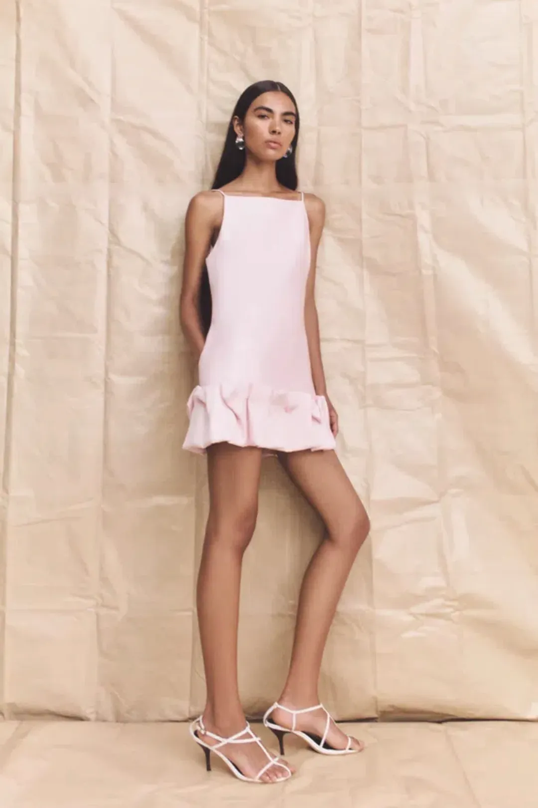 Shona Joy Otis Bubble Hem Mini Dress in Fairyfloss for rent on The Volte - main image