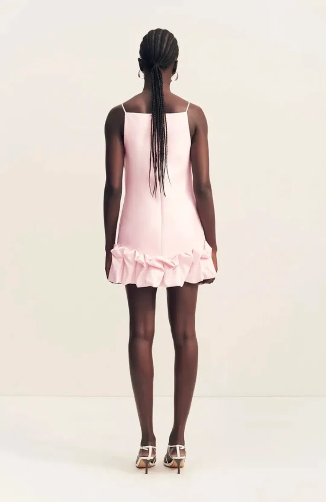 Shona Joy Otis Bubble Hem Mini Dress in Fairyfloss for rent on The Volte - main image