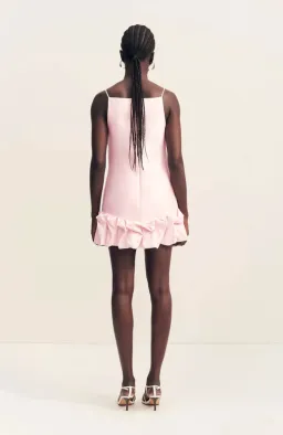 Shona Joy Otis Bubble Hem Mini Dress in Fairyfloss for rent on The Volte - image 2