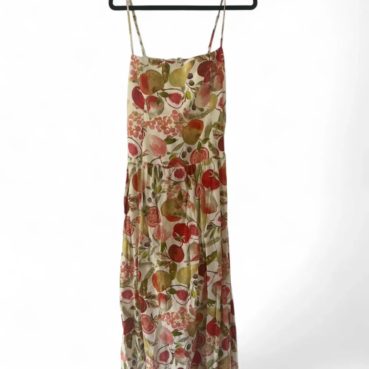 Forever New Brooke Linen Drop Waist Midi Dress in Multi - Image 5
