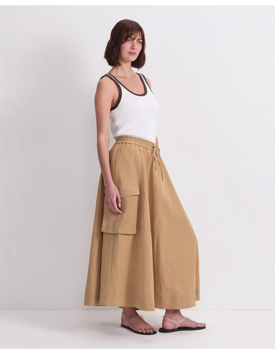 Sportscraft TIA Pocketmaxi Skirt Size 14 Sand for rent on The Volte - main image