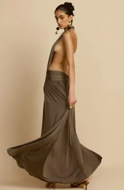 Arcina Ori Santina Dress in Khaki Size 6 for rent on The Volte - image 2