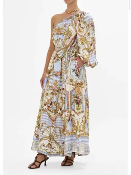 One Shoulder Dress With Blouson Sleeve -Throne Games Size 18 for rent on The Volte - image 4
