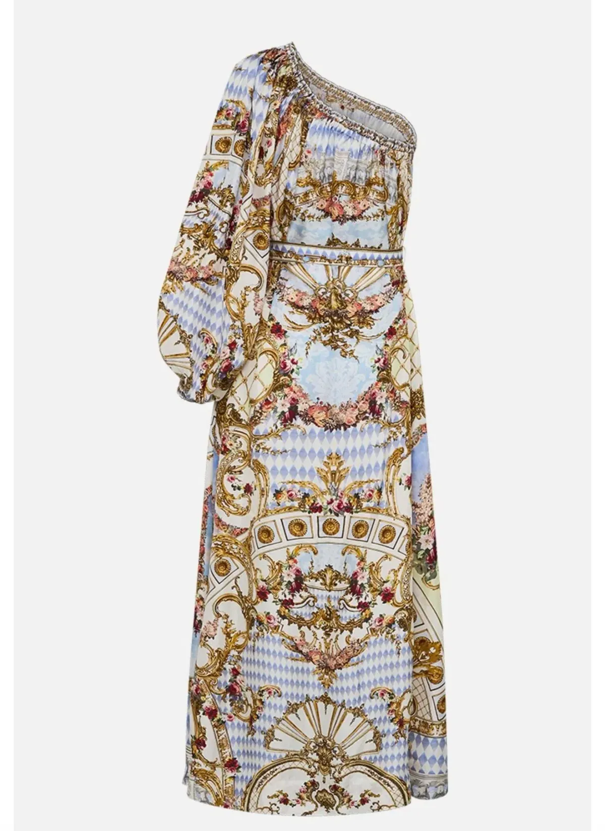 One Shoulder Dress With Blouson Sleeve -Throne Games Size 18 - Image 6