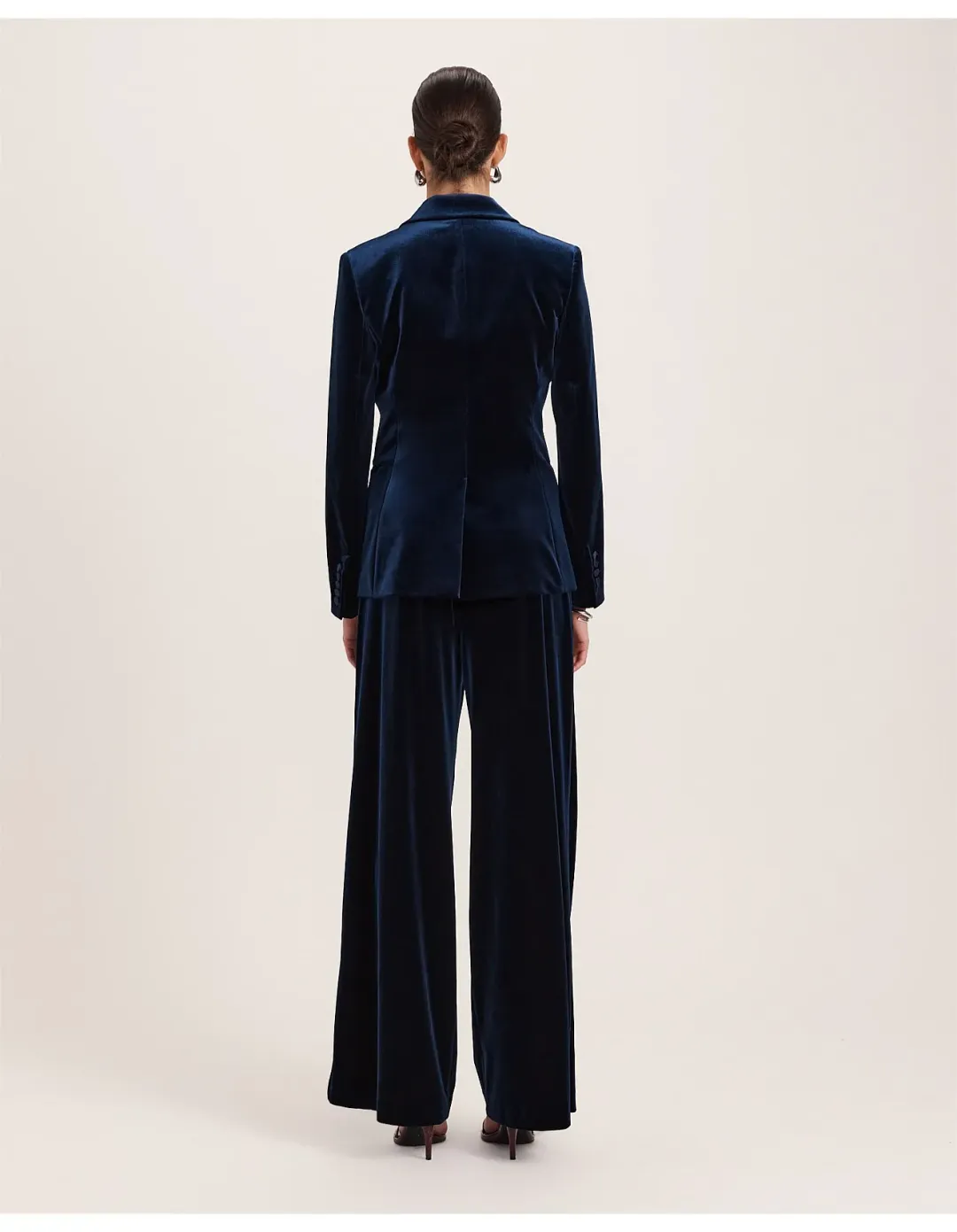 Saba Lea Velvet Blazer Size 12 Royal Blue for rent on The Volte - main image