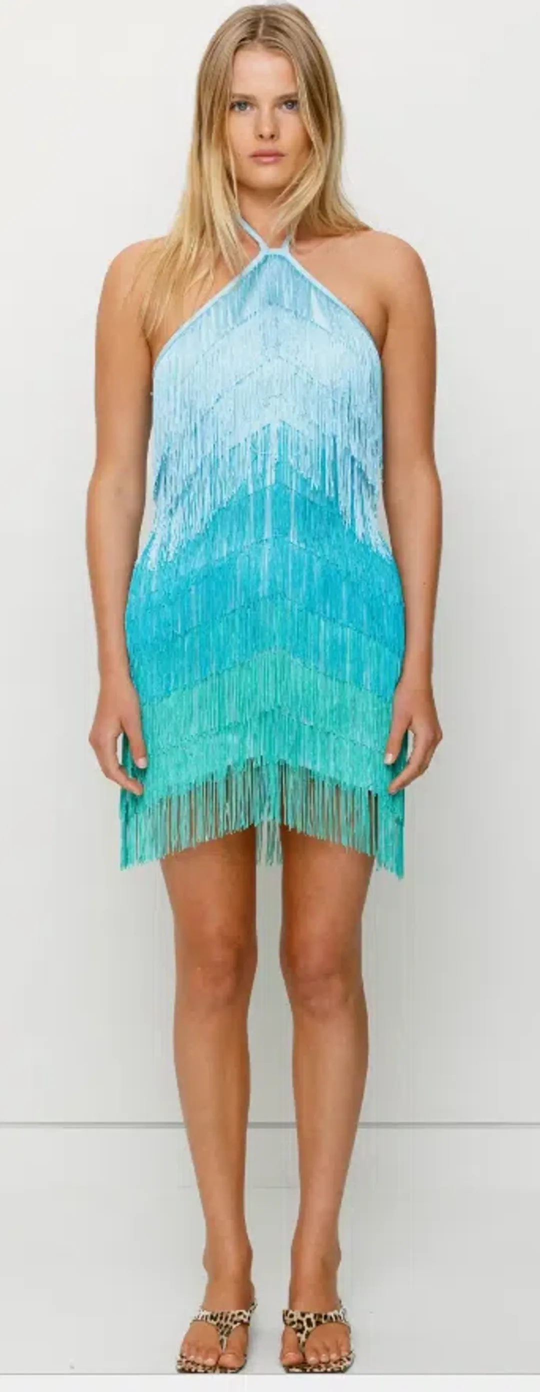 Wolf Gang Wilde Fringe Mini Dress for rent on The Volte - main image