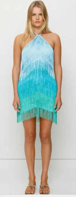 Wolf Gang Wilde Fringe Mini Dress for rent on The Volte - image 1
