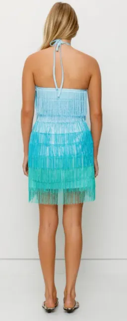 Wolf Gang Wilde Fringe Mini Dress for rent on The Volte - image 4
