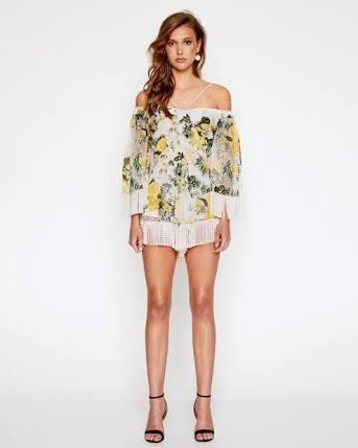 Alice McCall Le Fleur Playsuit Yellow Floral Size 8 - Image 1