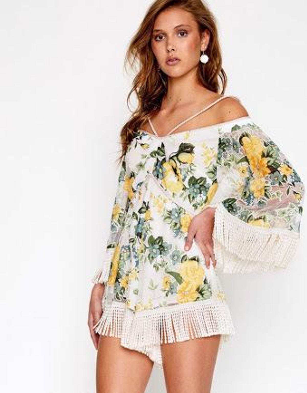 Alice McCall Le Fleur Playsuit Yellow Floral Size 8 - Image 2