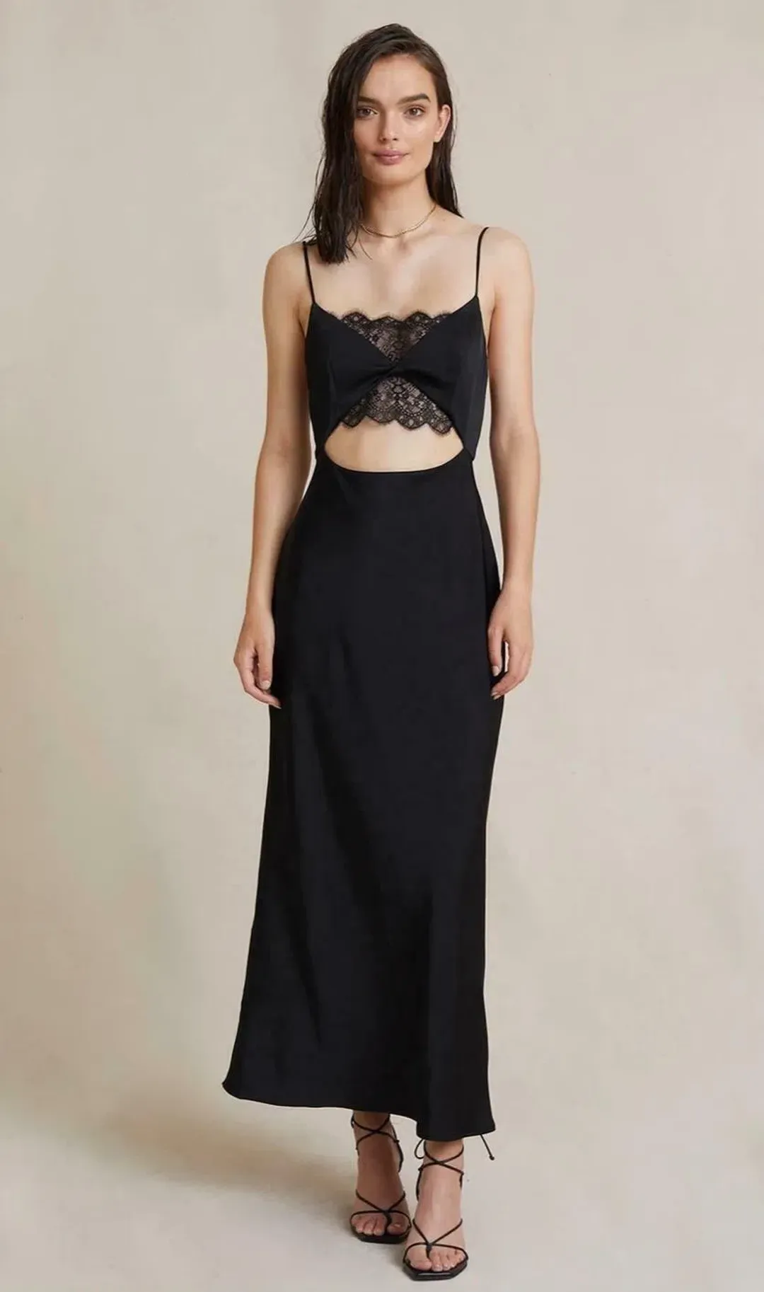 Bec + Bridge Valerie Midi Dress in Black for rent on The Volte - main image