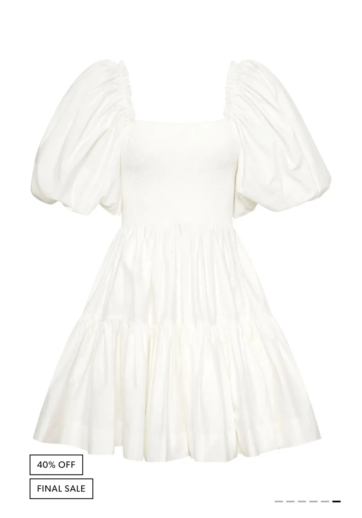 AJE CASA PUFF SLEEVE MINI DRESS Size 16 - Image 6