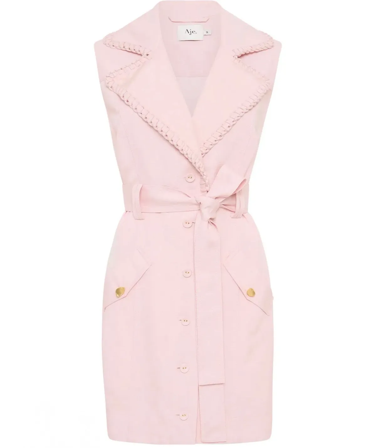 AJE ENCOMPASS UTILITY MINI DRESS Size 16 - Image 4