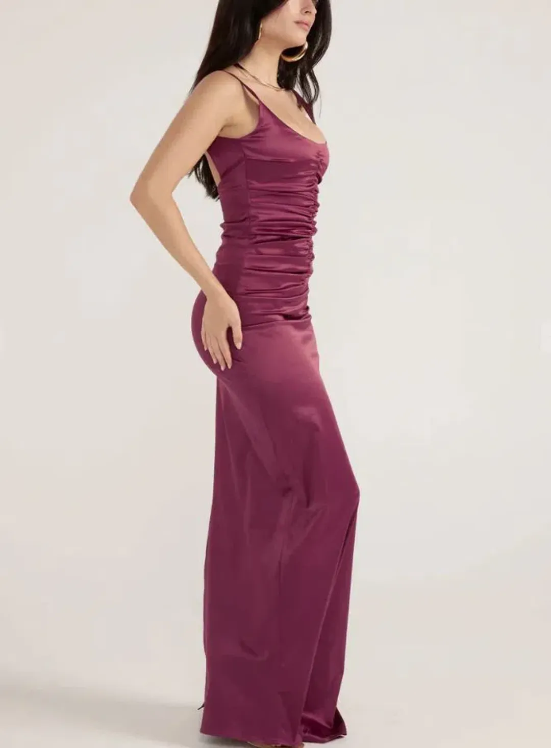 Ance Gria Atlein Dress in Plum Size 6 for rent on The Volte - main image
