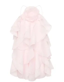 Aje Pandorea Layered Mini Dress Pastel Pink Size 16 for rent on The Volte - image 5