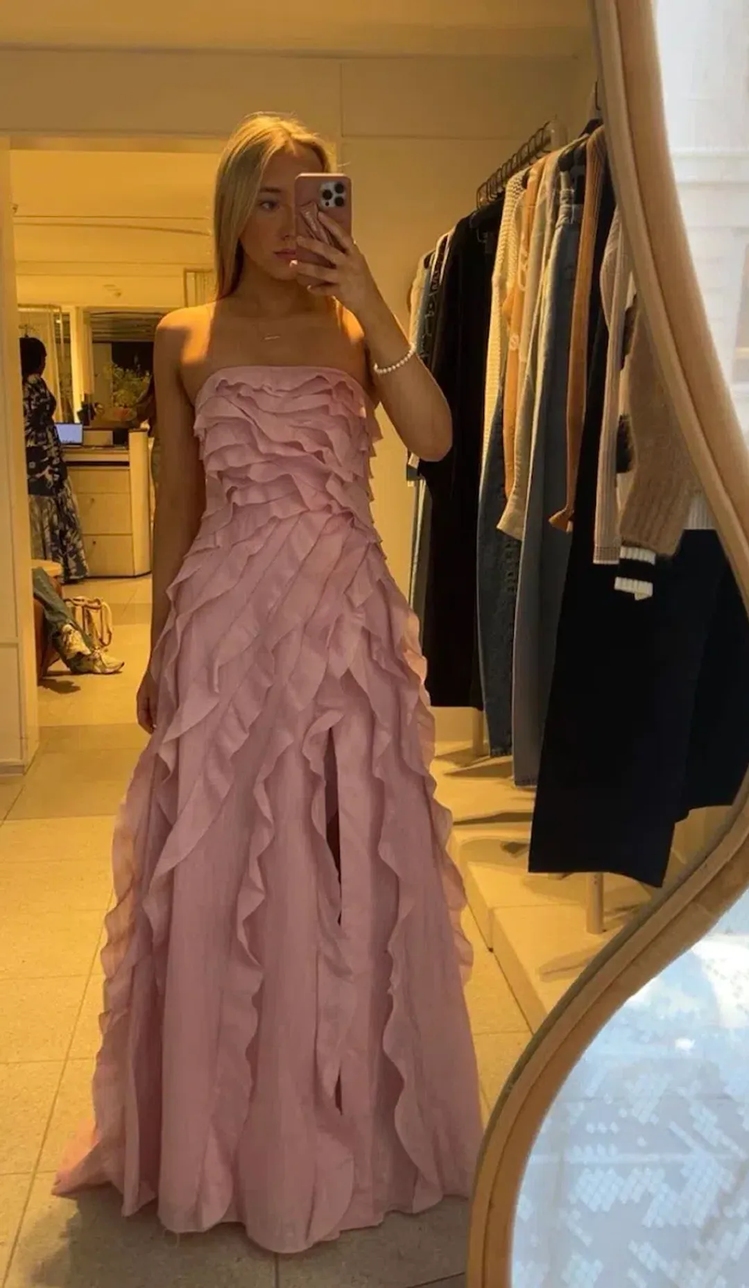 AJE Allairie Gown in Pink, Size 8 🪷 for rent on The Volte - main image