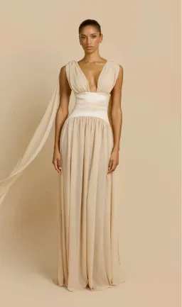 Arcina Ori Ramona Dress in champagne for rent on The Volte - image 5