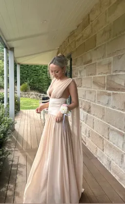 Arcina Ori Ramona Dress in champagne for rent on The Volte - image 2
