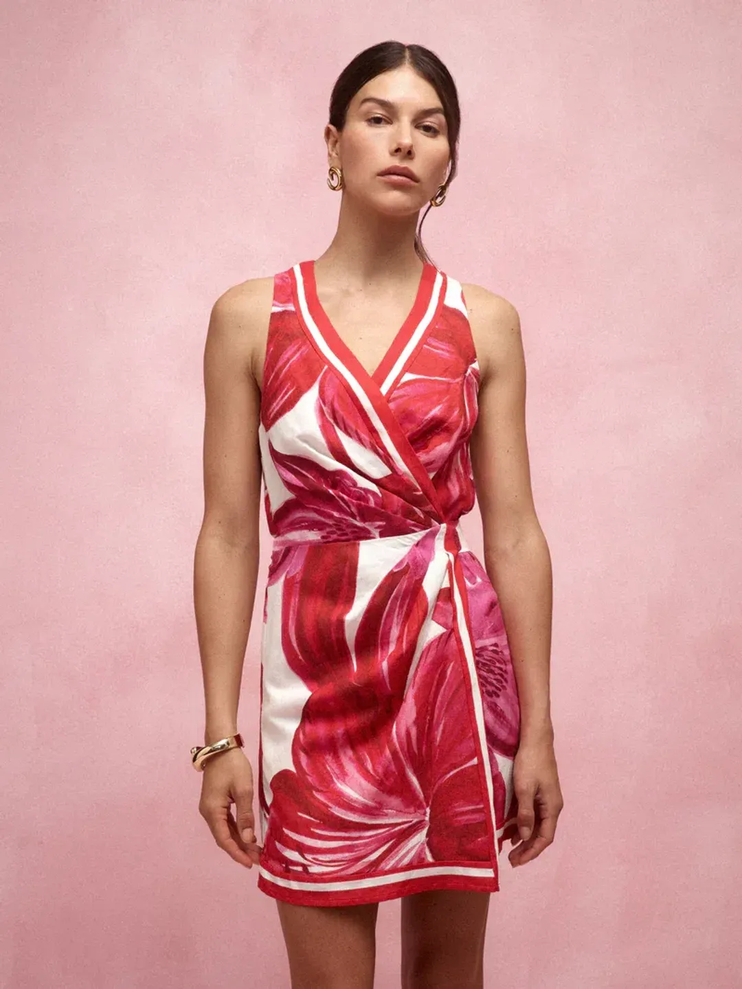 Sheike Antigua Mini Wrap Dress Size 8 for rent on The Volte - main image
