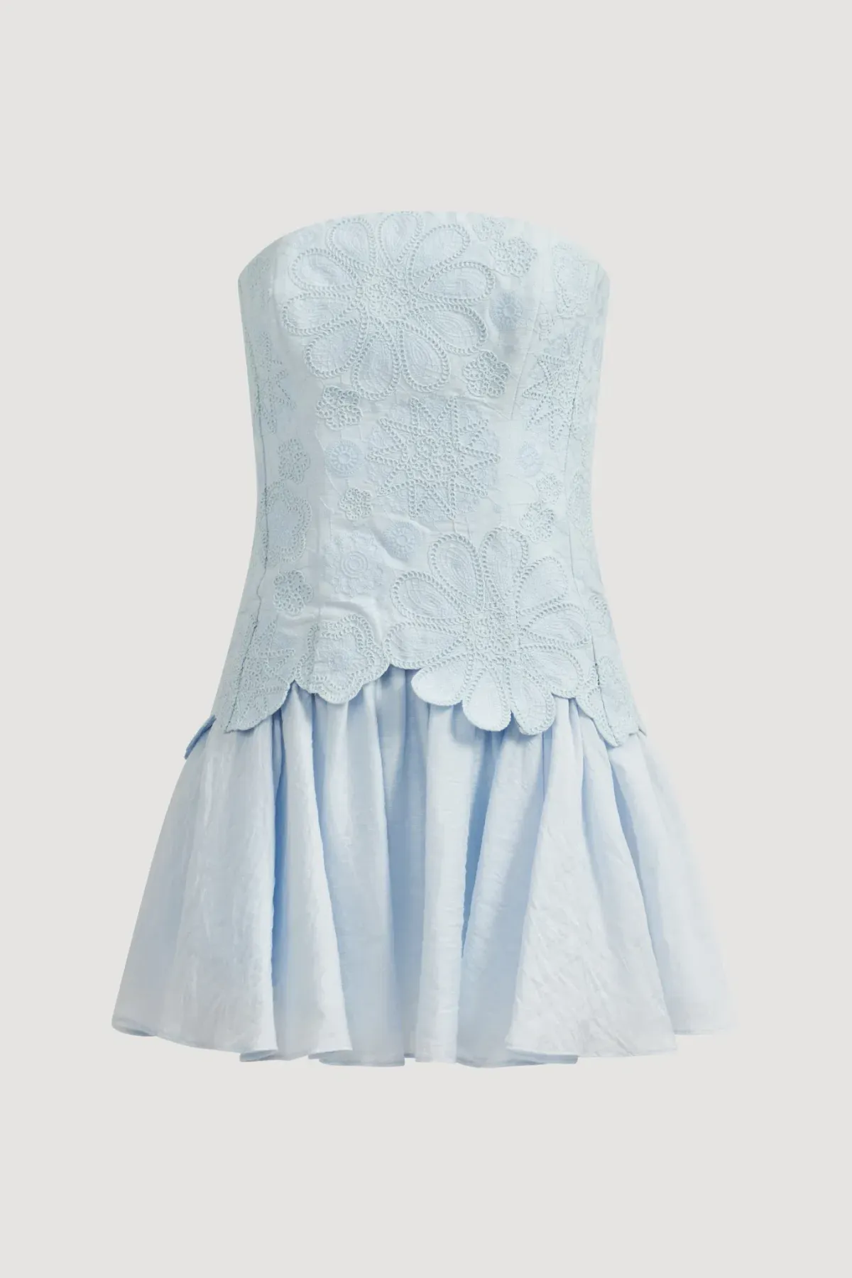 GIA EMBROIDERED MINI DRESS Size 6 for rent on The Volte - main image