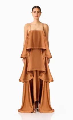 Elliatt Tilly Tiered Maxi- Toffee S for rent on The Volte - image 1
