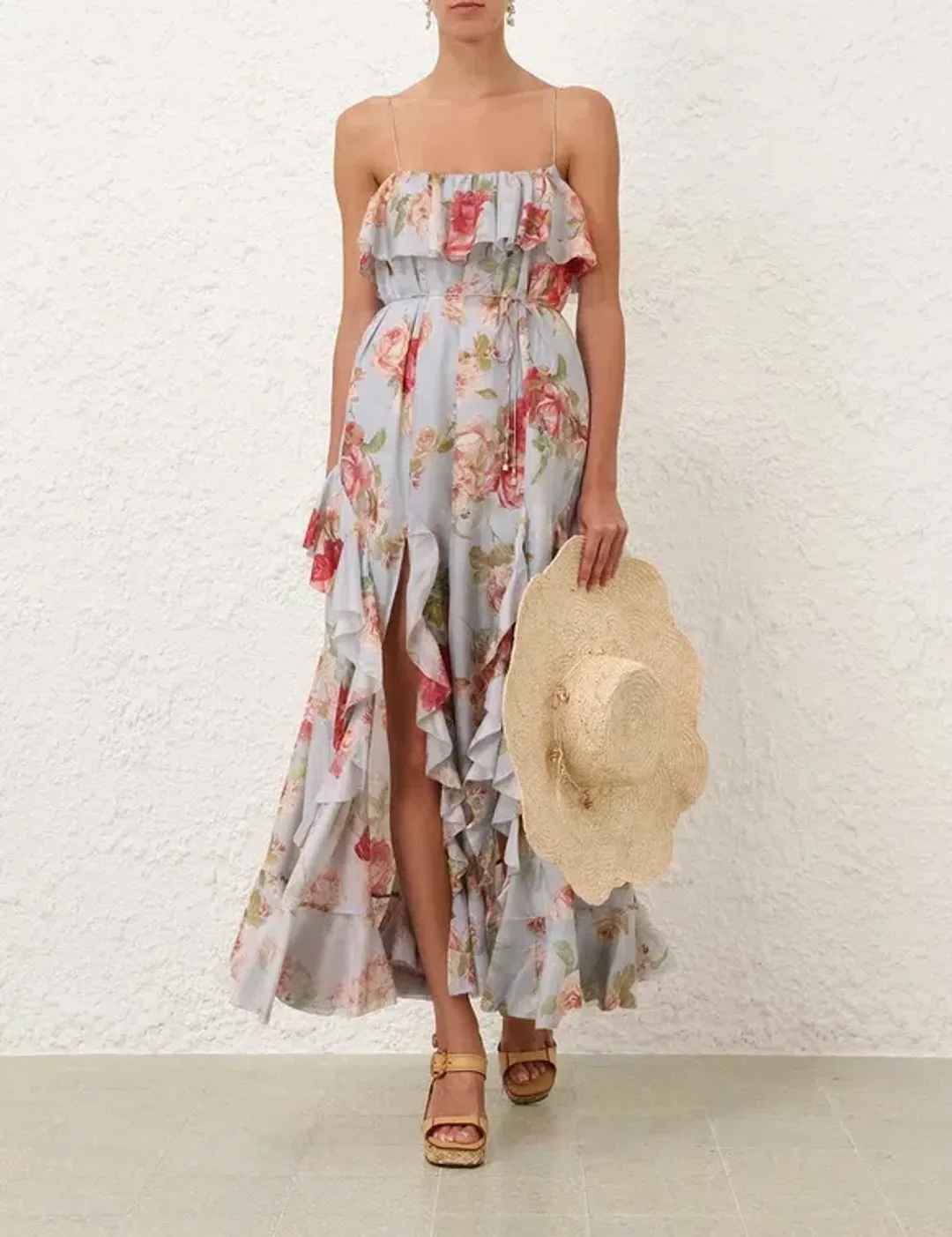 Zimmermann Roselight Frill Maxi Dress - Size 4 / AU16 for rent on The Volte - main image
