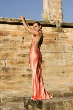 ARCINA ORI GAIA DRESS PAPAYA SIZE 10 (M) for rent on The Volte - image 5