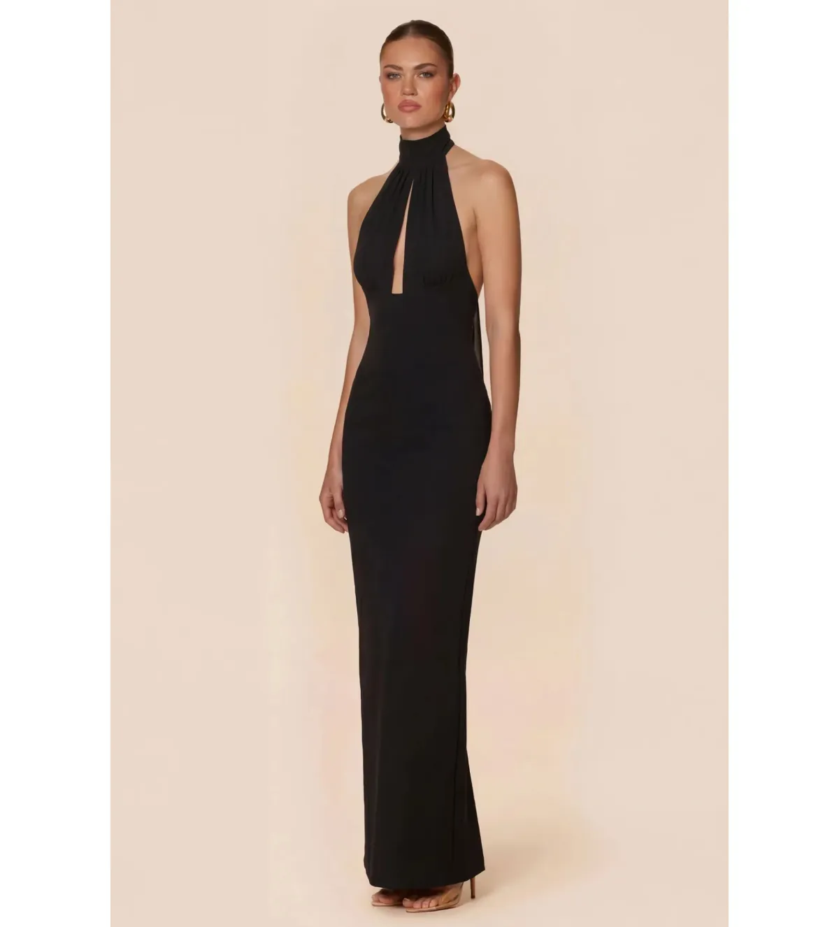 Nookie Martini Halter Gown in Black Size XS/AU6 - Image 4