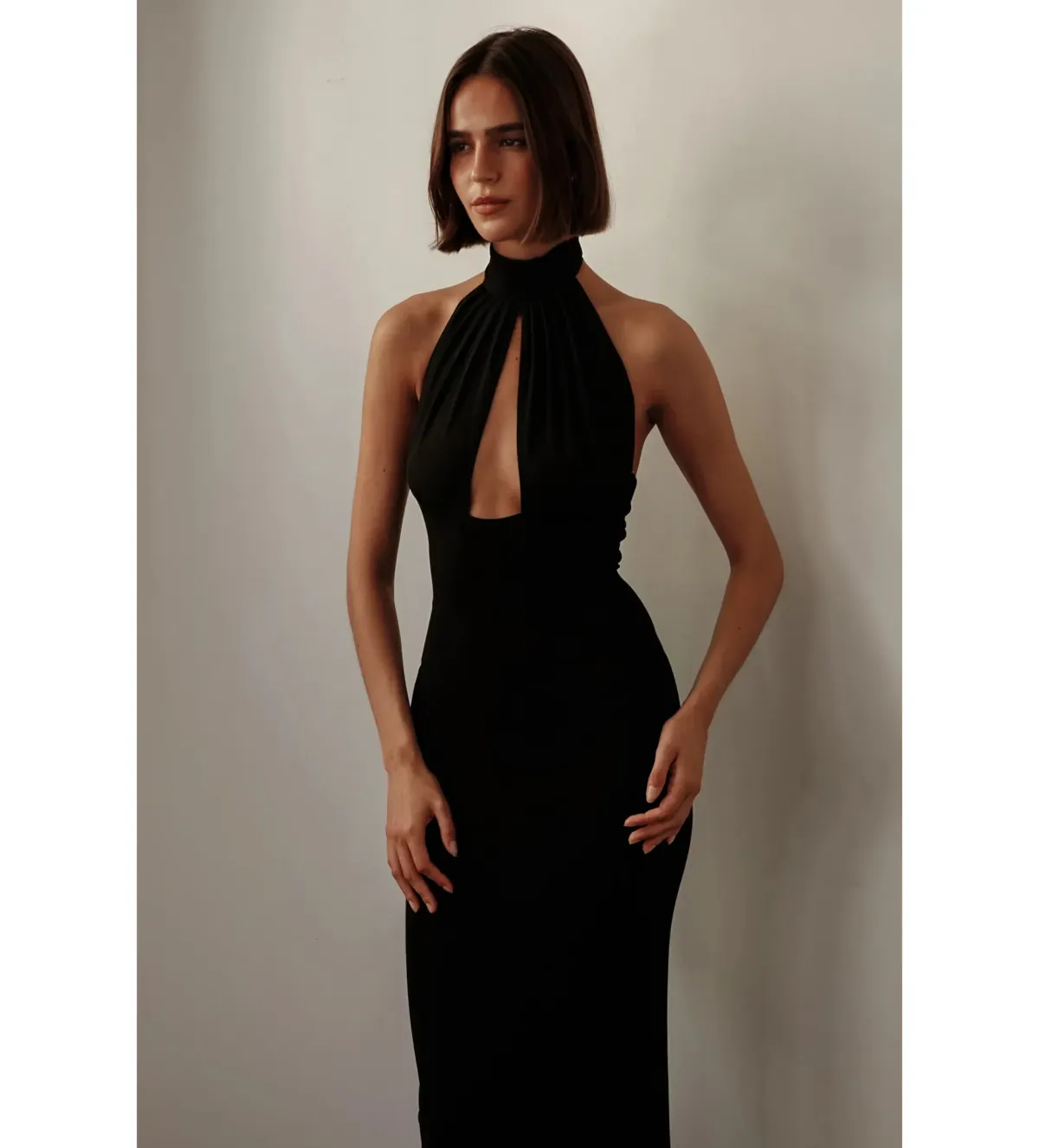 Nookie Martini Halter Gown in Black Size M/AU10 - Image 2