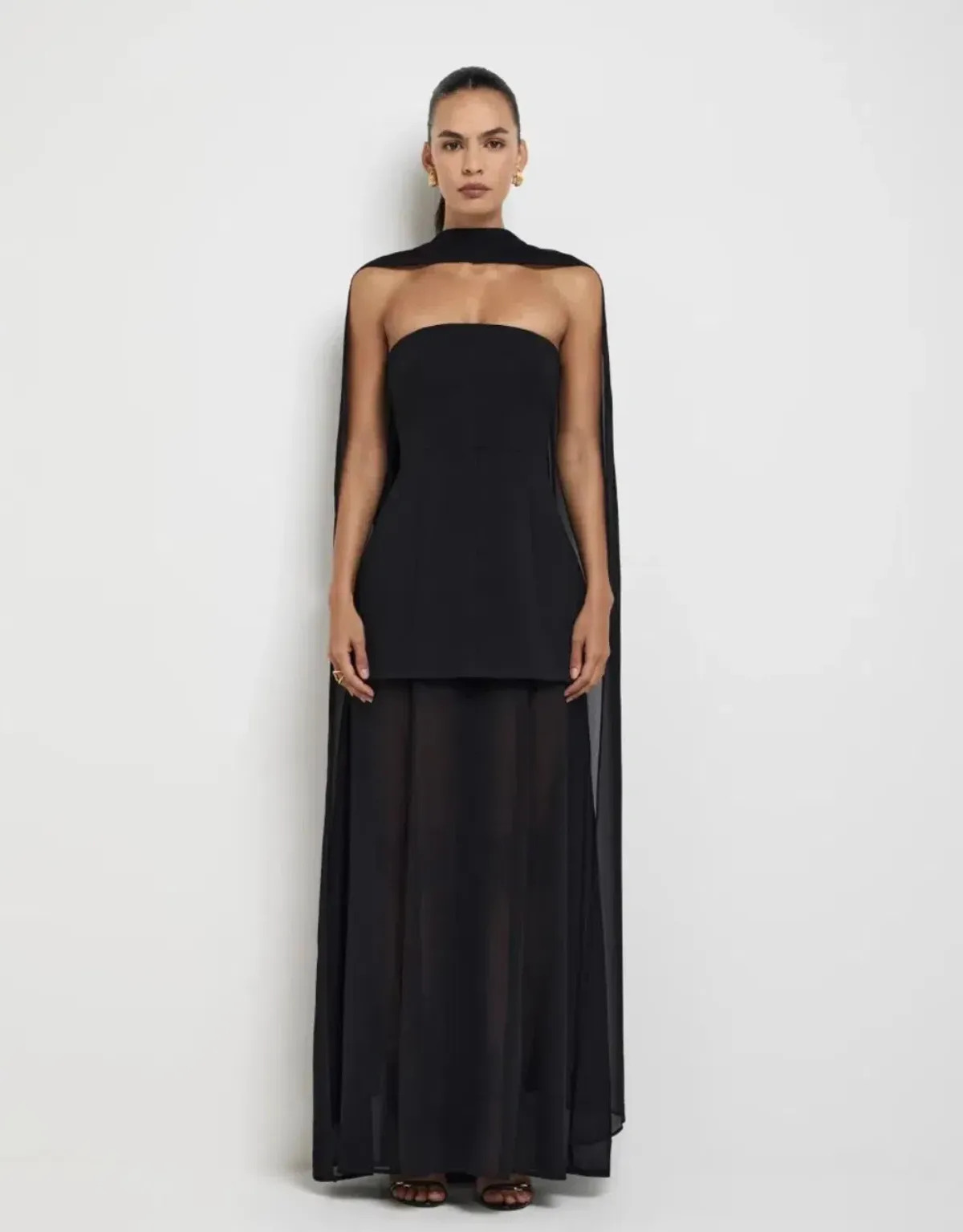 Sheike Marissa Maxi Dress Black Size AU 18 - Image 1
