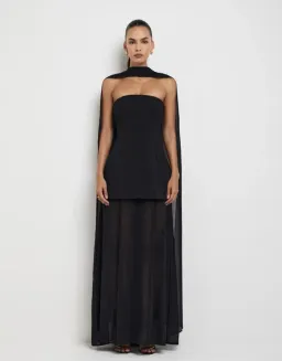 Sheike Marissa Maxi Dress Black Size AU 18 for rent on The Volte - image 1