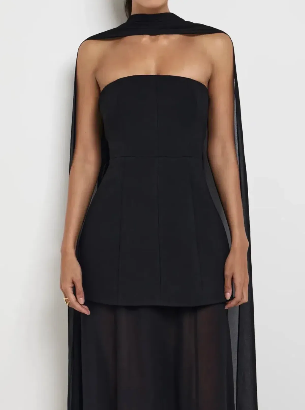 Sheike Marissa Maxi Dress Black Size AU 18 - Image 2