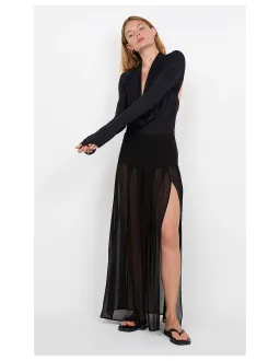 Bec + Bridge Filippa Maxi Skirt Size 10 Black for rent on The Volte - image 4