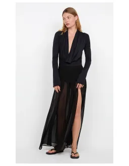 Bec + Bridge Filippa Maxi Skirt Size 10 Black for rent on The Volte - image 1